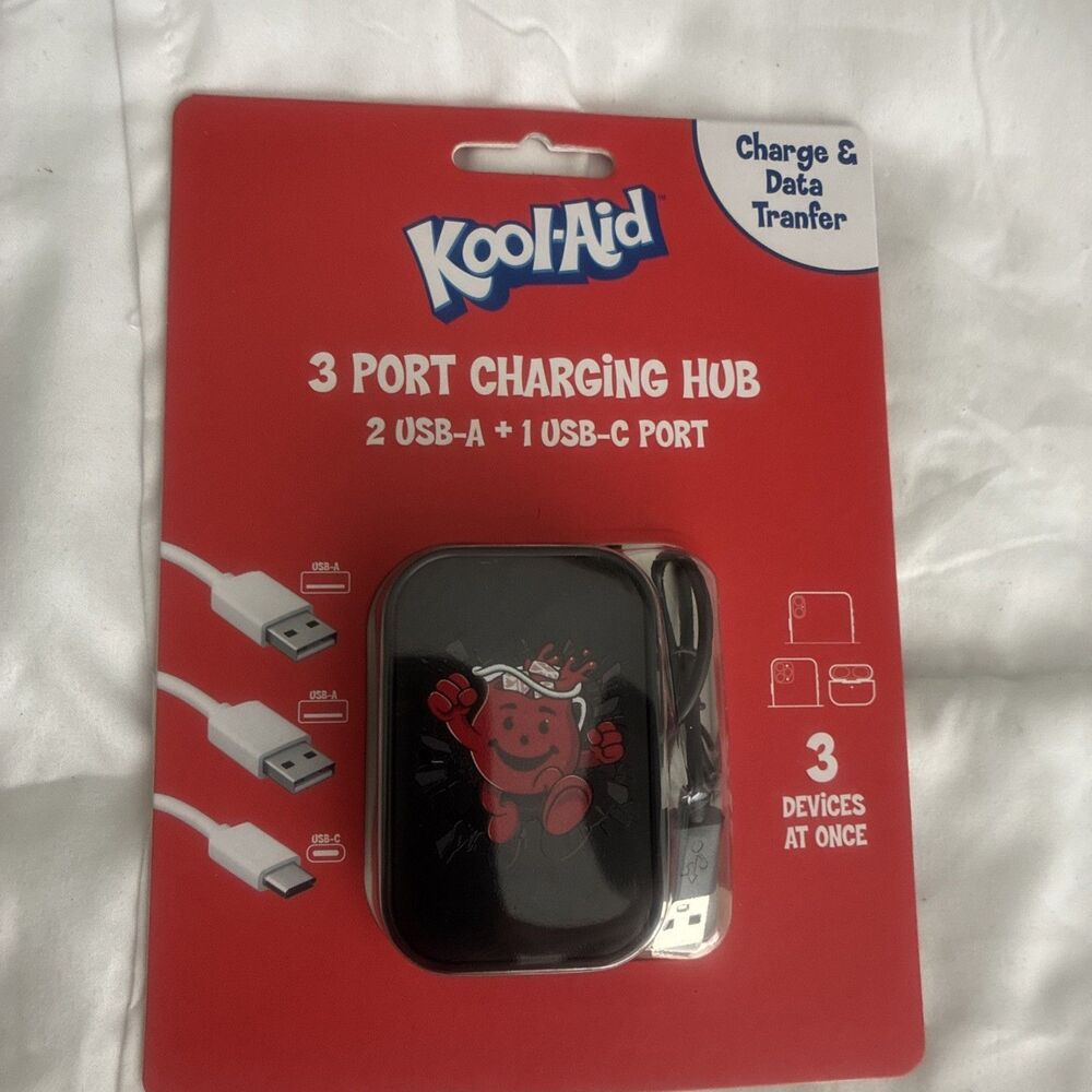 Kool-Aid 3 Port Charging Hub